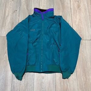 Vintage Columbia Men’s Teal Fleece Lined Jacket Size Large